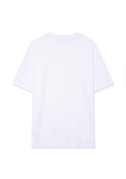MAVİ KISA KOLLU PENYE UST KADIN LOGO T-SHIRT