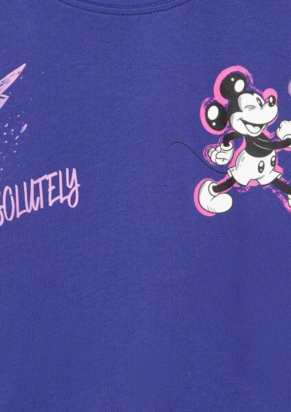MAVİ MICKEY BASKILI TİŞÖRT KIZ ÇOCUK PROJE, LİSANS T-SHIRT