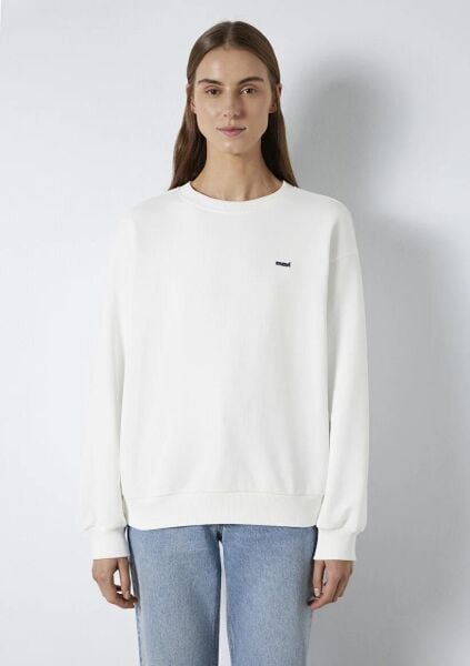 MAVİ LOGO BASKILI KADIN SWEATSHIRT