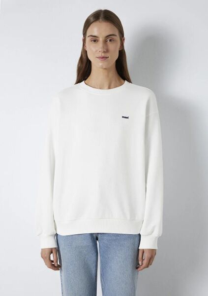 MAVİ LOGO BASKILI KADIN SWEATSHIRT