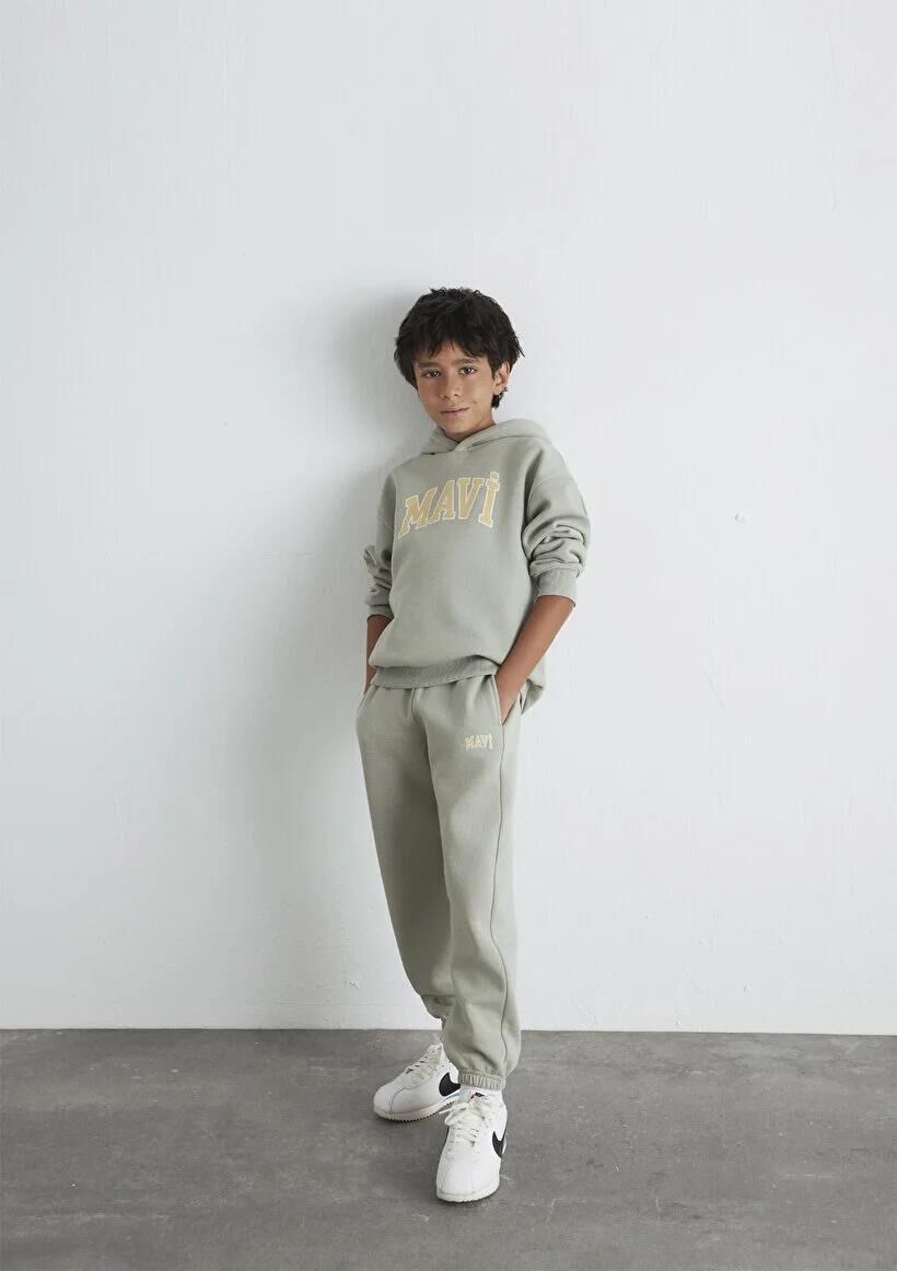 MAVİ LOGO BASKILI ERKEK ÇOCUK EŞOFMAN ALTI