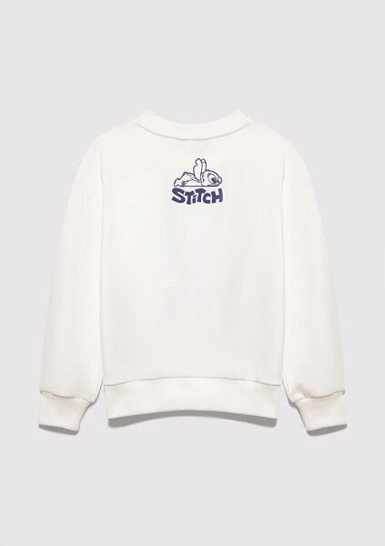 MAVİ STITCH CHILLIN' BASKILI KIZ ÇOCUK SWEATSHIRT