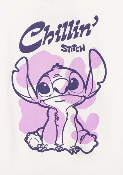 MAVİ STITCH CHILLIN' BASKILI KIZ ÇOCUK SWEATSHIRT