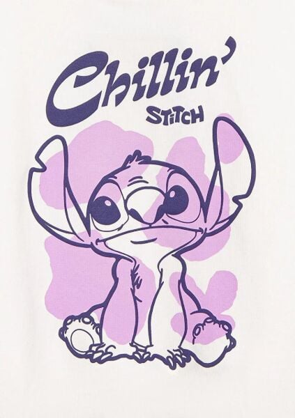 MAVİ STITCH CHILLIN' BASKILI KIZ ÇOCUK SWEATSHIRT