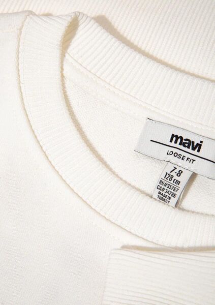 MAVİ STITCH CHILLIN' BASKILI KIZ ÇOCUK SWEATSHIRT