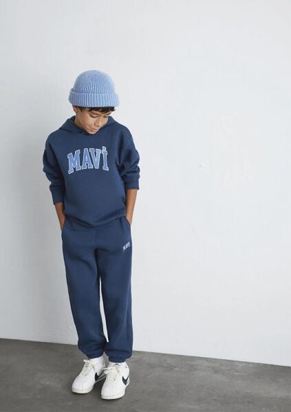 MAVİ LOGO BASKILI EŞOFMAN ALTI ERKEK ÇOCUK EŞOFMAN ALTI