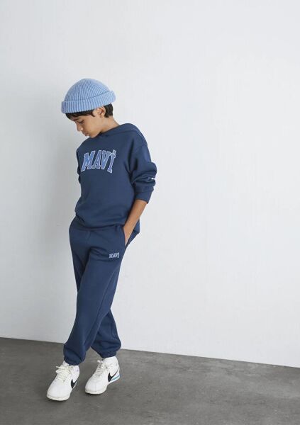 MAVİ LOGO BASKILI ERKEK ÇOCUK EŞOFMAN ALTI