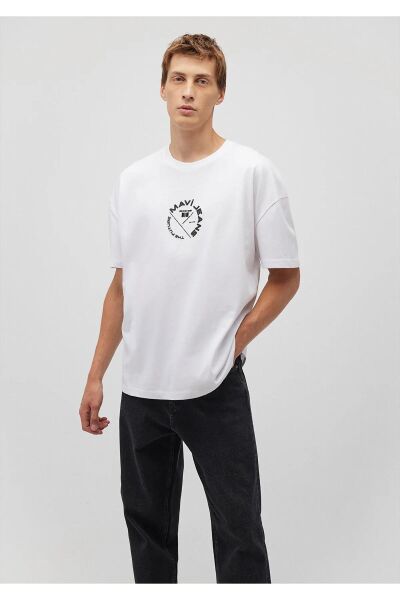 MAVİ JEANS BASKILI TİŞÖRT ERKEK LOGO T-SHIRT