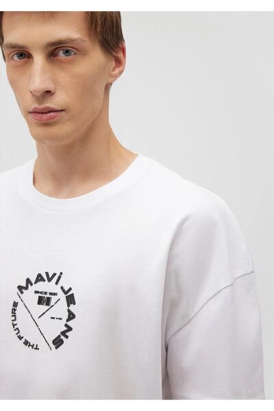 MAVİ JEANS BASKILI ERKEK LOGO T-SHIRT