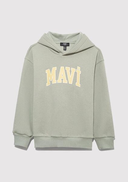 MAVİ MAVİ BASKILI ERKEK ÇOCUK KAPÜŞONLU SWEATSHIRT