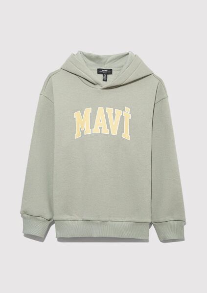 MAVİ BASKILI KAPÜŞONLU SWEATSHIRT ERKEK ÇOCUK KAPÜŞONLU SWEATSHIRT