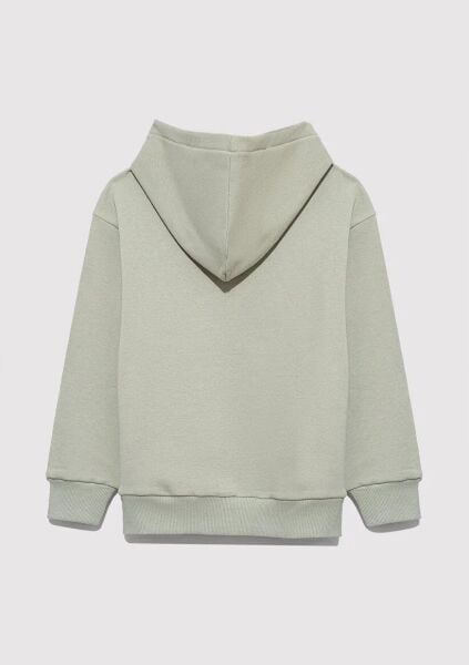 MAVİ MAVİ BASKILI ERKEK ÇOCUK KAPÜŞONLU SWEATSHIRT