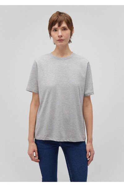 MAVİ YUVARLAK YAKA TİŞÖRT KADIN BASIC, SEMI BASIC
