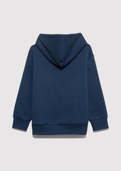 MAVİ BASKILI ERKEK ÇOCUK KAPÜŞONLU SWEATSHIRT