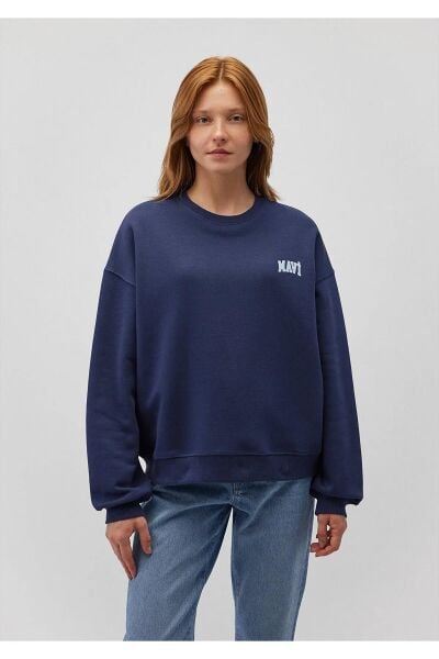 MAVİ LOGO SWEATSHIRT KADIN LOGO T-SHIRT