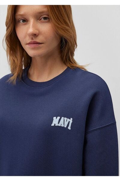 MAVİ LOGO SWEATSHIRT KADIN LOGO T-SHIRT