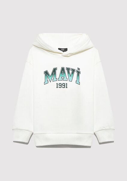 MAVİ MAVI 1991 BASKILI KAPŞONLU ERKEK ÇOCUK SWEATSHIRT