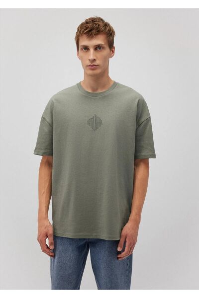 MAVİ ISTANBUL BASKILI TİŞÖRT ERKEK GRAFİK T-SHIRT