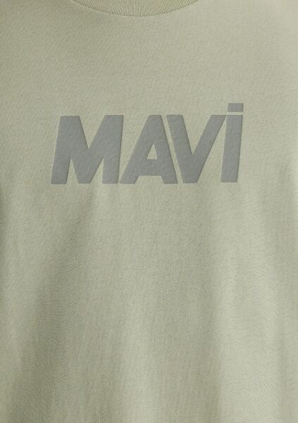 MAVİ BASKILI TİŞÖRT ERKEK LOGO T-SHIRT