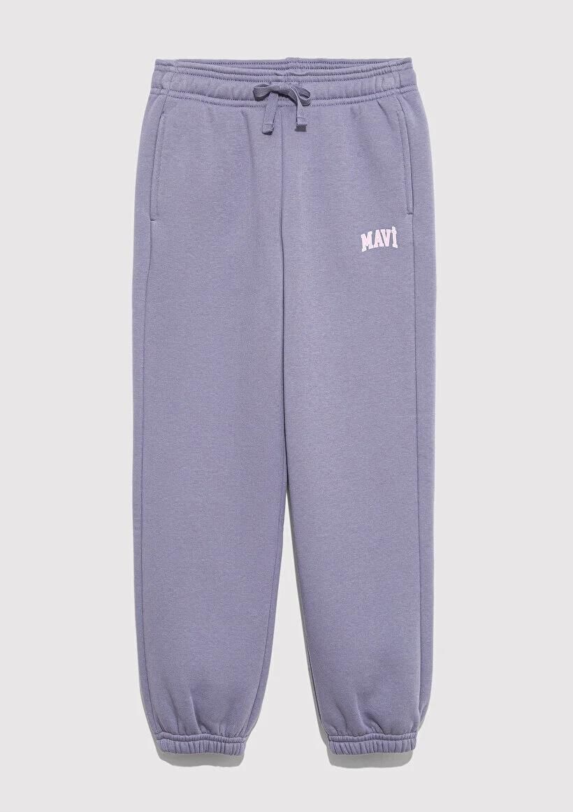 MAVİ MAVİ LOGO BASKILI KIZ ÇOCUK EŞOFMAN ALTI