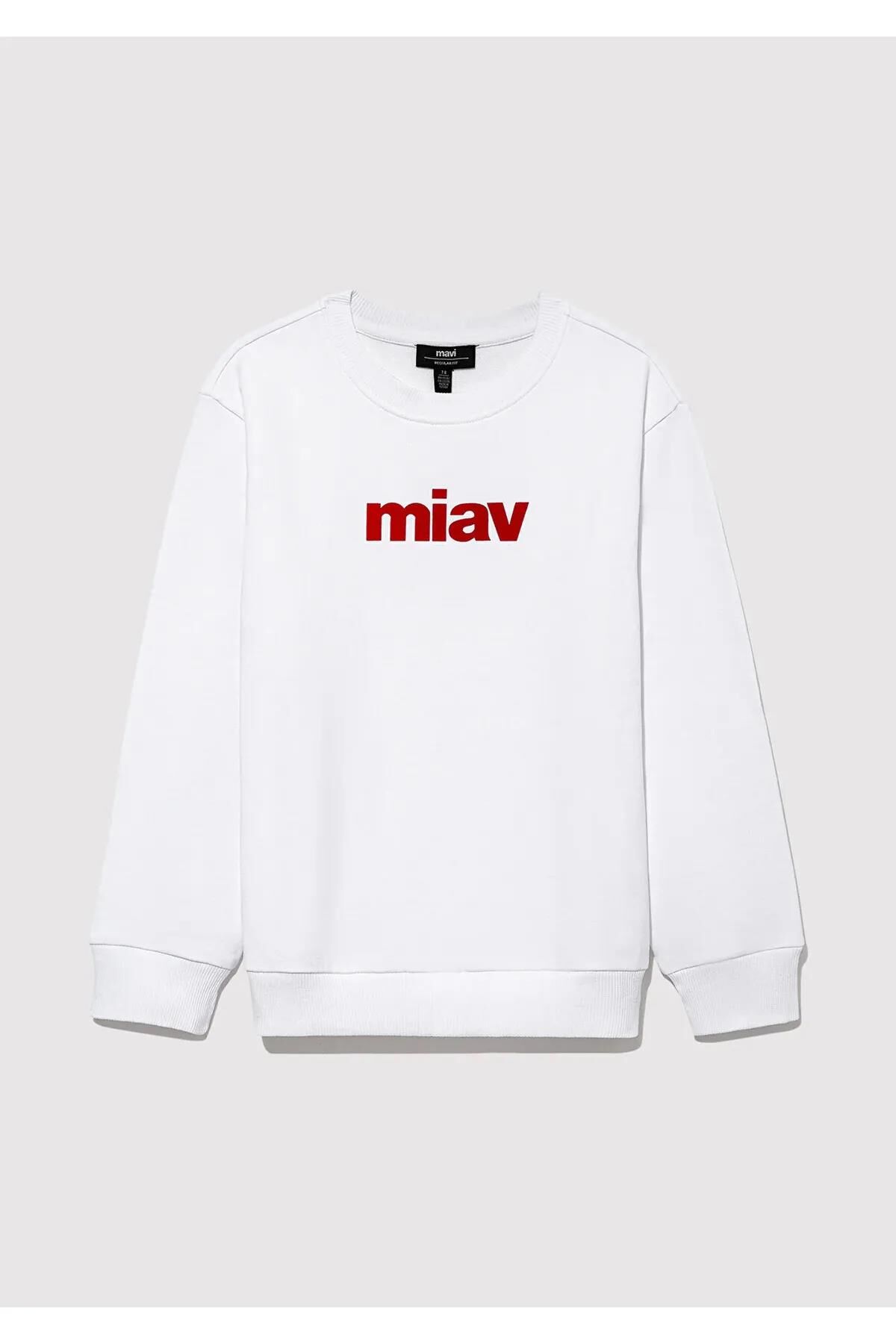 MAVİ MIAV BASKILI SWEATSHIRTS ERKEK ÇOCUK SWEATSHIRT
