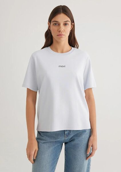 MAVİ LOGO T-SHIRT KADIN LOGO T-SHIRT