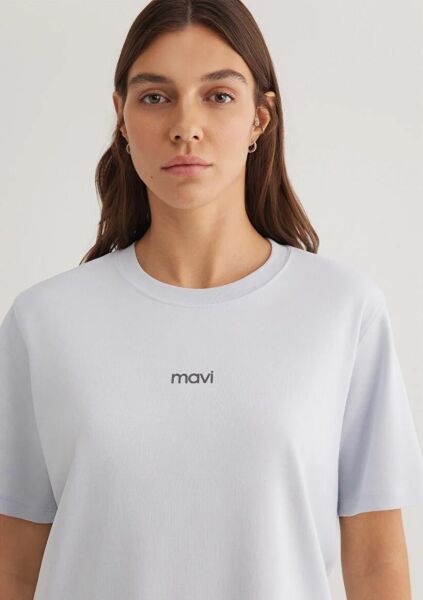 MAVİ LOGO T-SHIRT KADIN LOGO T-SHIRT