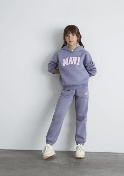 MAVİ LOGO BASKILI KIZ ÇOCUK EŞOFMAN ALTI