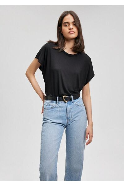 MAVİ BİSİKLET YAKA BASİC TİŞÖRT KADIN BASIC, SEMI BASIC