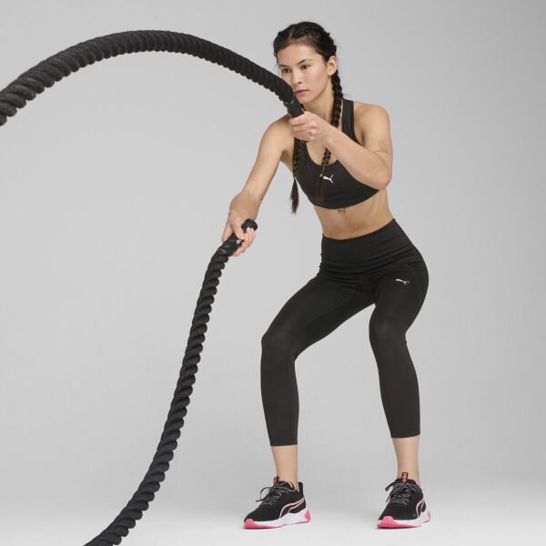 PUMA 4KEEPS BRA - P PUMA BLACK-SMALL CAT KADIN BRA