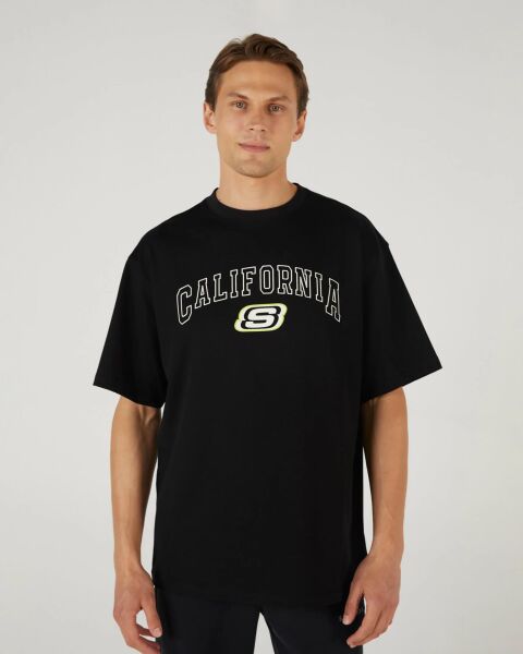 SKECHERS M GRAPHIC TEE HEAVY WEIGHT OVERSİZE T-SHİRT ERKEK T-SHIRT