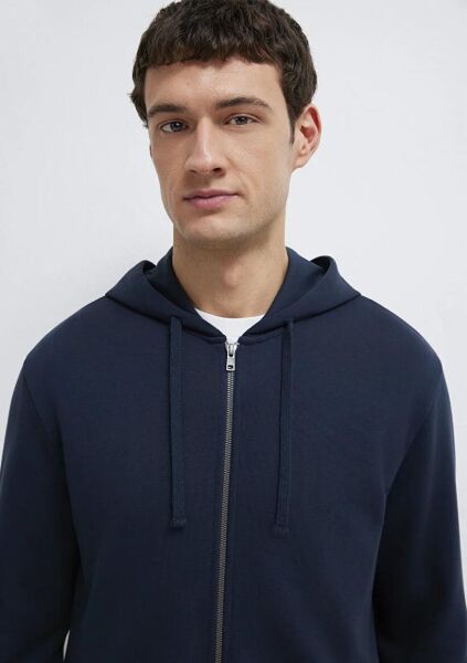 MAVİ KAPÜŞONLU FULL ZIP ERKEK SWEATSHIRT
