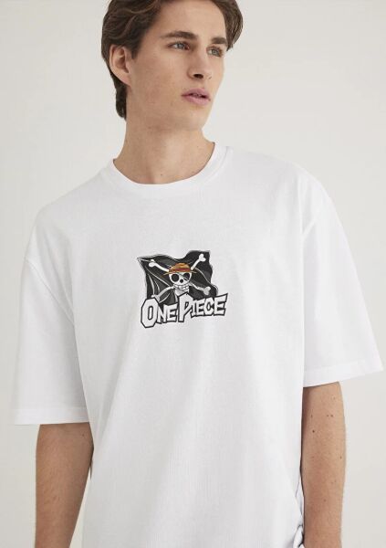 MAVİ ONE PIECE TİŞÖRT ERKEK PROJE, LİSANS T-SHIRT
