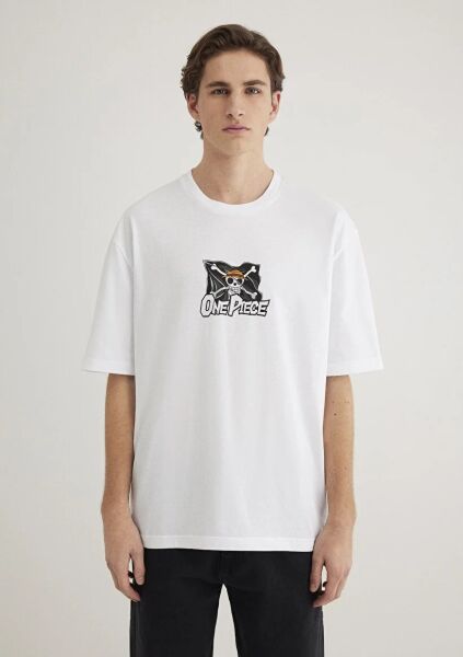 MAVİ ONE PIECE TİŞÖRT ERKEK PROJE, LİSANS T-SHIRT