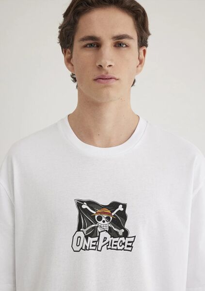 MAVİ ONE PIECE TİŞÖRT ERKEK PROJE, LİSANS T-SHIRT