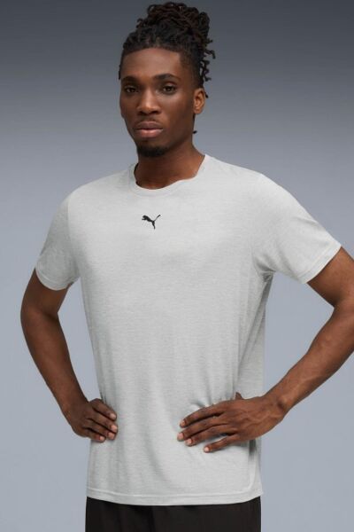 PUMA ESSENTIALS HEATHER CAT TEE ERKEK T-SHIRT