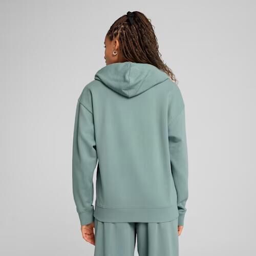 PUMA SCRIPT COMFORT HOODİE GREEN MOON KADIN SWEATSHIRT