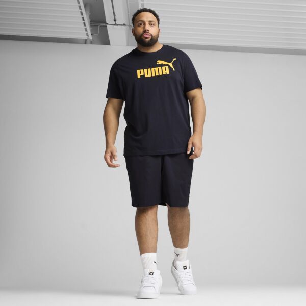 PUMA ESS NO. 1 LOGO TEE NEW NAVY UNISEX KISA KOL T-SHIRT