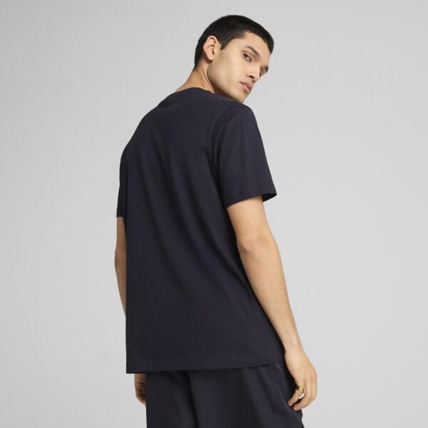 PUMA ESS NO. 1 LOGO TEE NEW NAVY UNISEX KISA KOL T-SHIRT
