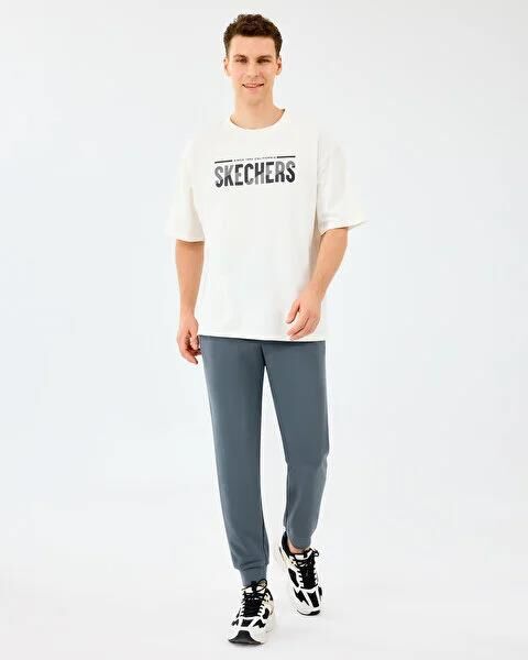 SKECHERS M HEAVY FABRIC T-SHIRT ERKEK T-SHIRT