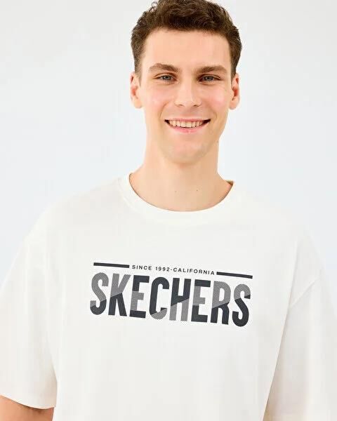 SKECHERS M HEAVY FABRIC T-SHIRT ERKEK T-SHIRT