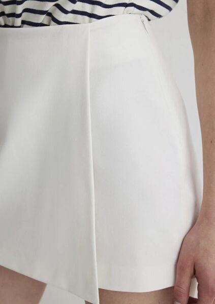 MAVİ DOKUMA ŞORT ETEK KADIN DOKUMA ŞORT