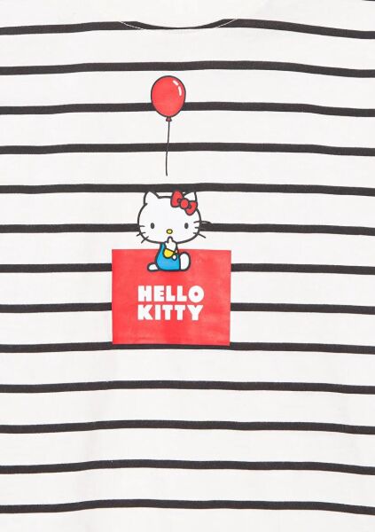 MAVİ HELLO KITTY BASKILI UZUN KOL TİŞÖRT KIZ ÇOCUK PROJE, LİSANS T-SHIRT