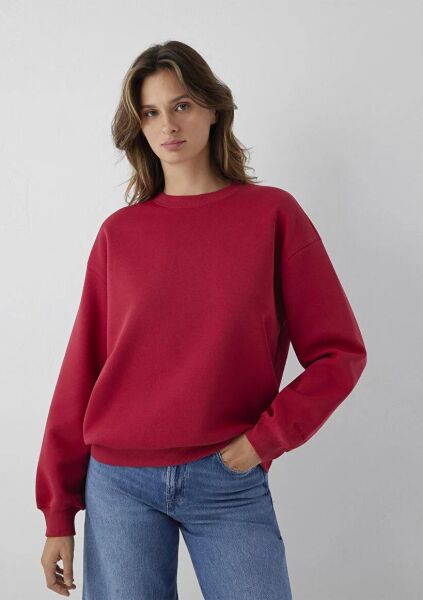 MAVİ BISIKLET YAKA KADIN SWEATSHIRT