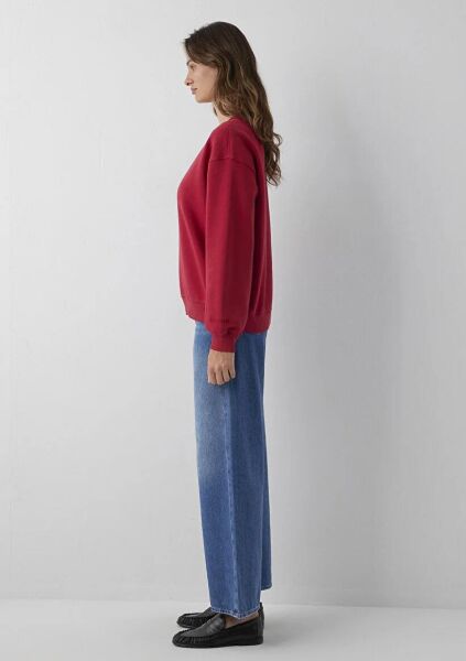 MAVİ BISIKLET YAKA KADIN SWEATSHIRT