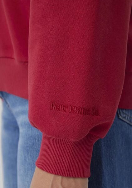 MAVİ BISIKLET YAKA KADIN SWEATSHIRT