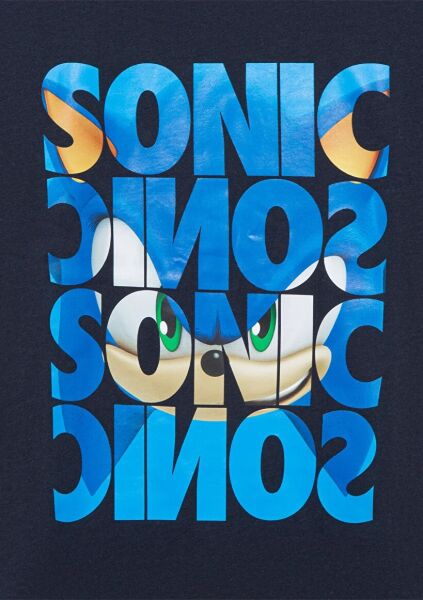 MAVİ SONIC BASKILI TİŞÖRT ERKEK ÇOCUK PROJE, LİSANS T-SHIRT