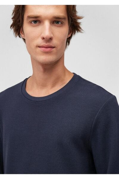 MAVİ UZUN KOL PENYE ERKEK KISA KOL T-SHIRT