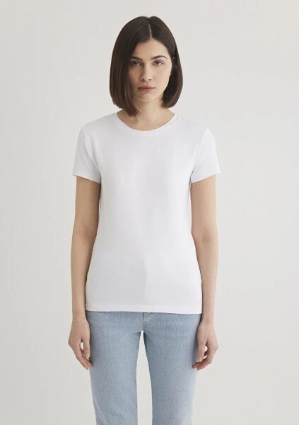 MAVİ YUVARLAK YAKA BASIC TİŞÖRT KADIN BASIC, SEMI BASIC