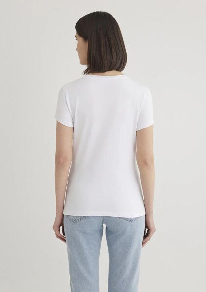 MAVİ YUVARLAK YAKA BASIC TİŞÖRT KADIN BASIC, SEMI BASIC